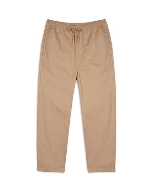 Chelsea Peers Natural Cotton Relaxed Chinos for men