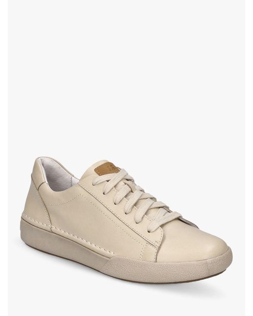 Josef Seibel White Claire 01 Leather Trainers