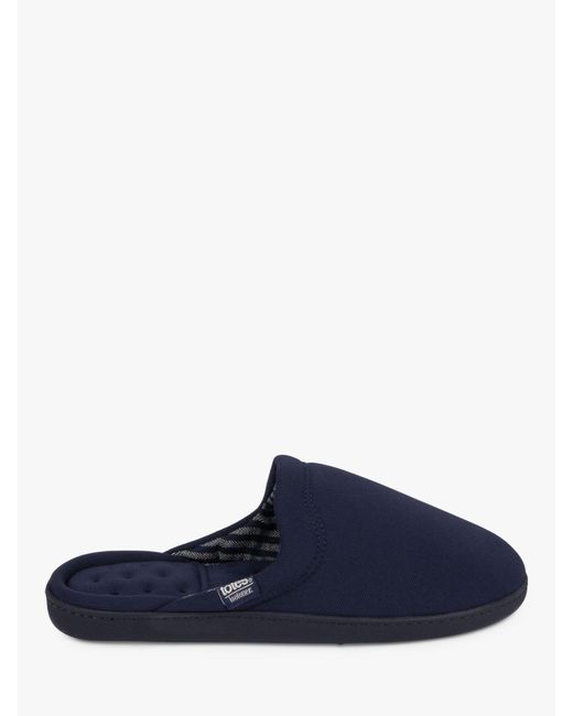 Totes Blue Textured Mule for men