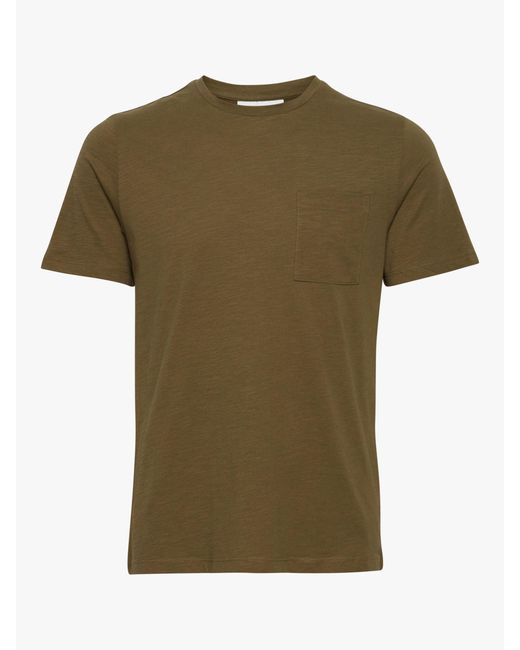 Casual Friday Green Thor Short Sleeve Slub Yarn T-shirt for men