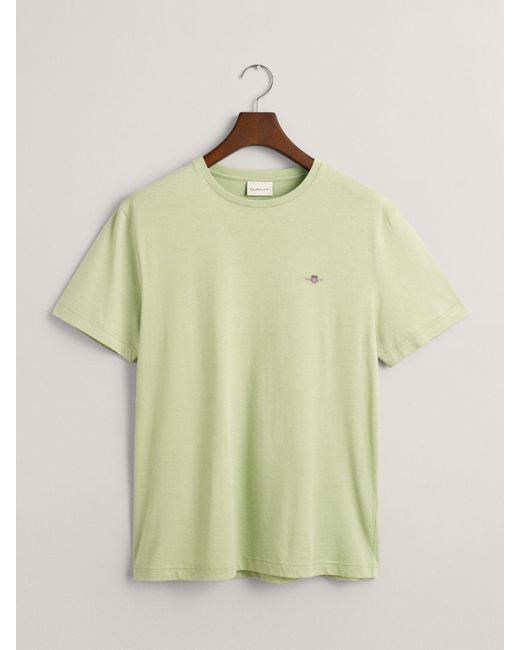 Gant Green Regular Shield Short Sleeve T-shirt for men