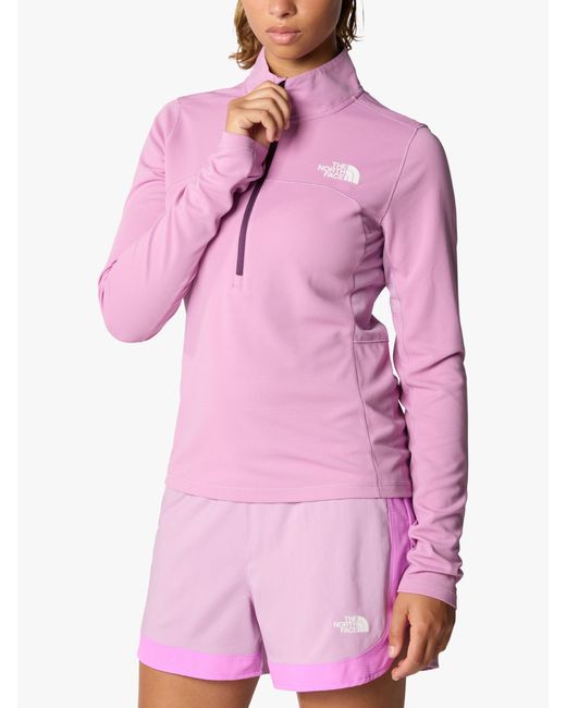The North Face Pink Sunriser 1/4 Zip Top