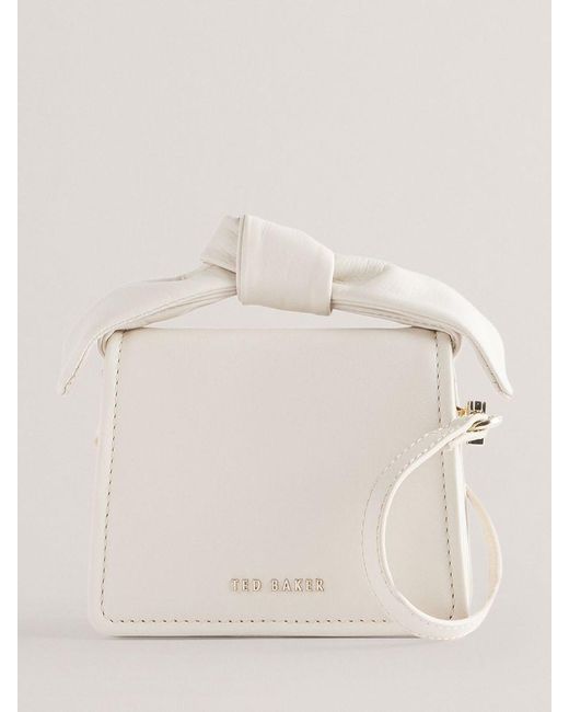 Ted Baker Natural Nialinn Soft Knot Mini Bow Bag