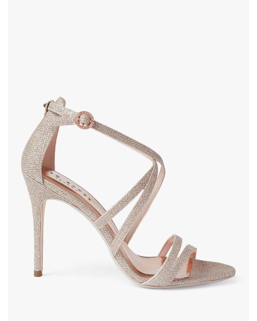 Ted Baker Metallic Oralis Strappy Heeled Sandals