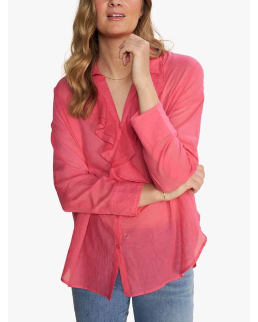 Mos Mosh Pink Jelena Voile Ruffle Shirt