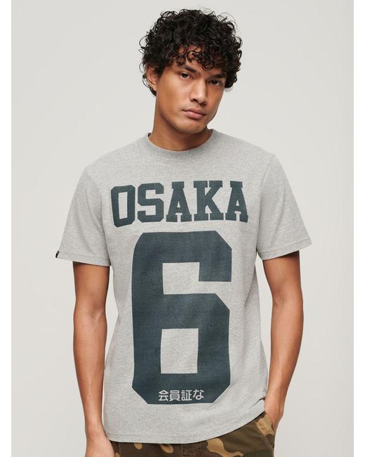 Superdry White Osaka Graphic T-shirt for men