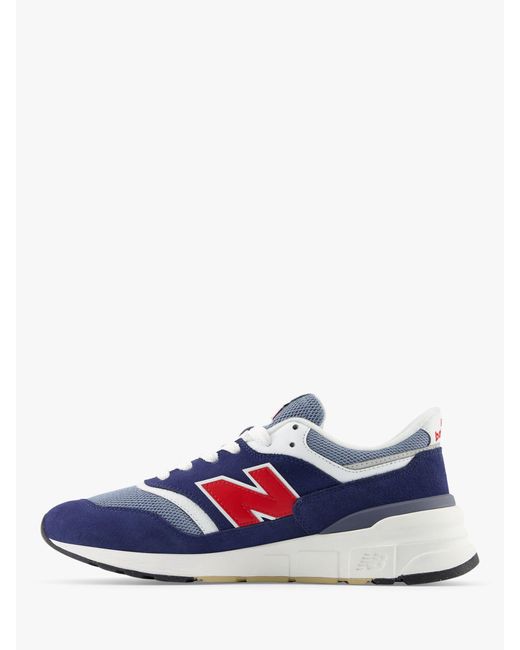 New Balance Blue 997r Suede Mesh Trainers for men