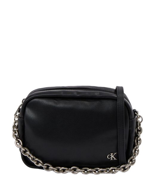Calvin Klein Black Crossbody Chain Detail Camera Bag