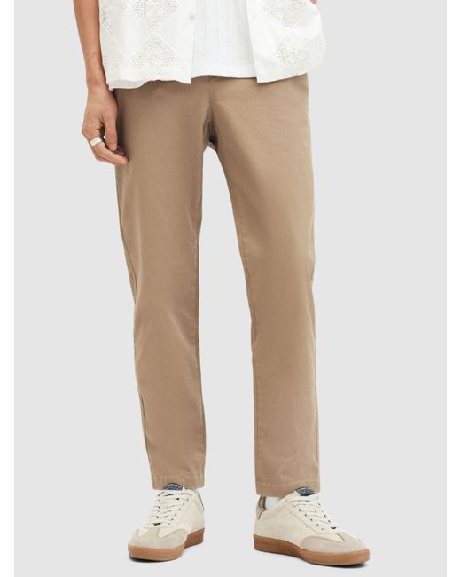 AllSaints Natural Walde Chino Trousers for men