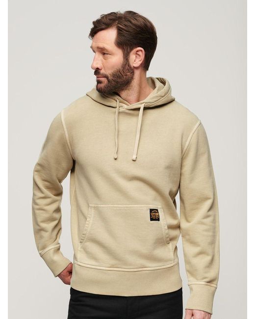 Superdry Natural Contrast Stitch Relaxed Overhead Hoodie for men