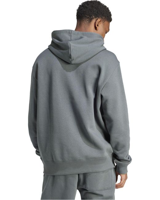 Adidas Gray All Szn Fleece Hoodie for men