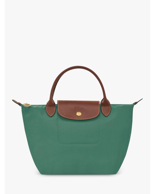 Longchamp Le Pliage Original Small Top Handle Bag in Green | Lyst UK