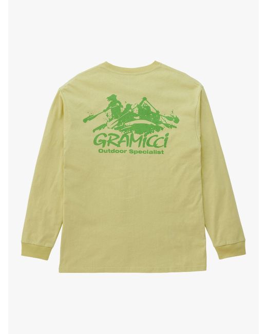 Gramicci Green Class 5 Logo Graphic Long Sleeve T-shirt for men