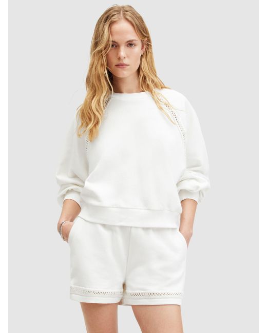 AllSaints White Ewelina Sweatshirt