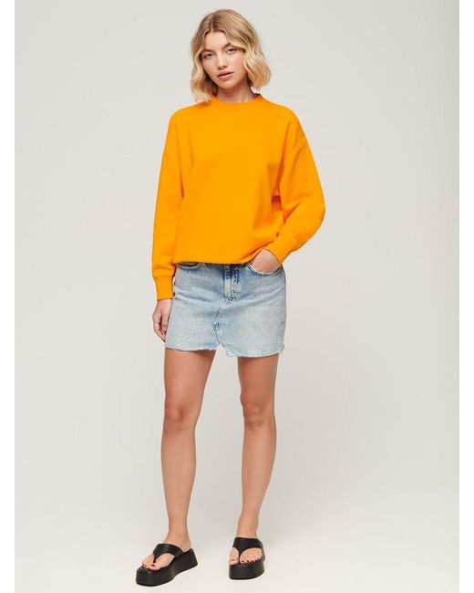 Superdry Orange Essential Logo Sweatshirt