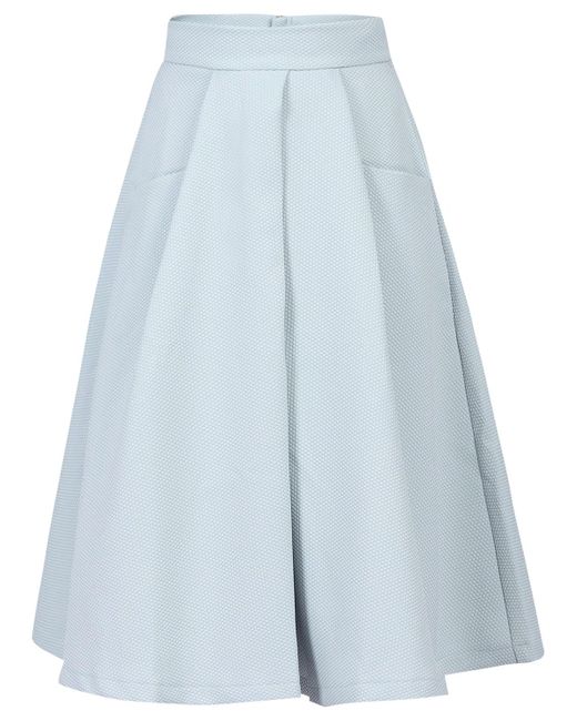 Jolie Moi Gray Textured A-line Skirt