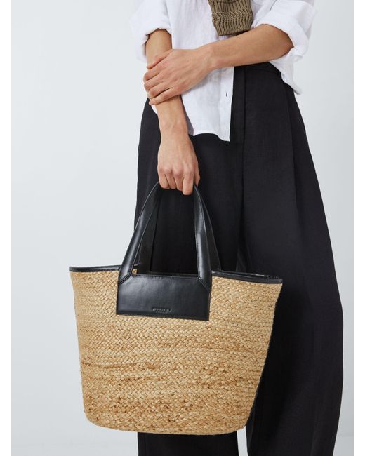 John Lewis Natural Large Jute Tote Bag