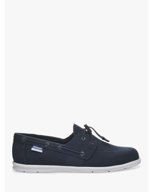 Sebago Blue Monterey Lace Up Boat Shoes for men