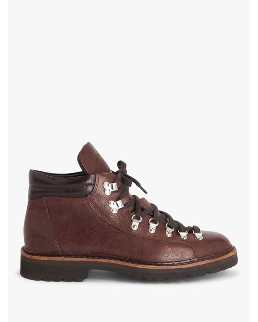 Duke & Dexter Brown Duke + Dexter X Fracap Darwin Leather Ankle Boots for men
