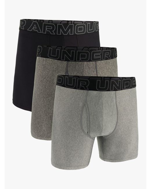 Under Armour Gray Tech 6" Boxers for men