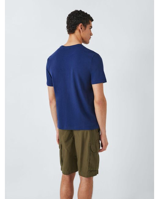 John Lewis Blue Jersey Slub T-shirt for men