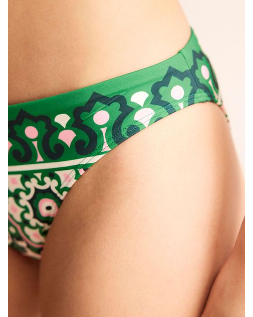 Boden Green Artisan Geometric Bikini Bottoms