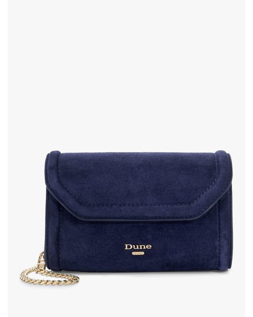 Dune Blue Bellini Box Clutch Bag