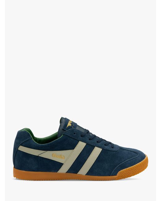 Gola Blue Classics Harrier Suede Lace Up Trainers for men