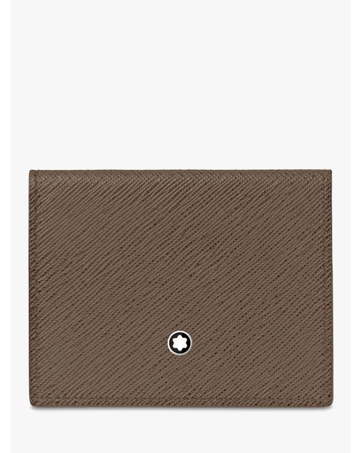 Montblanc Brown Sartorial Trio Leather Card Holder for men