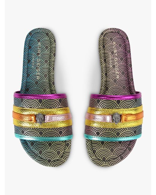 Kurt Geiger Multicolor Southbank Flat Sandals
