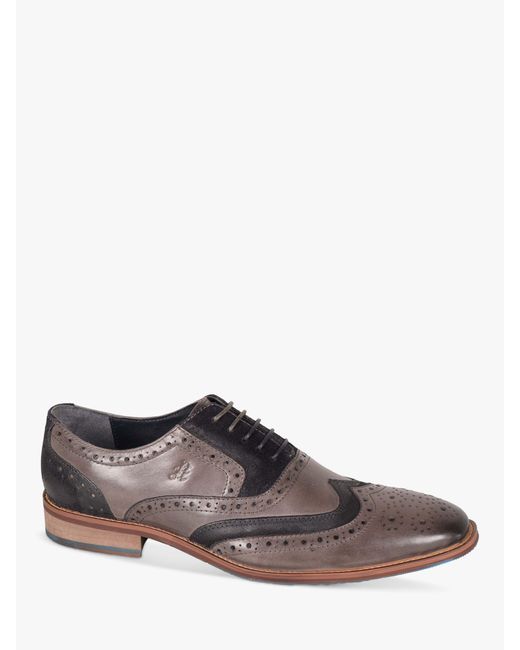 Silver Street London Brown Amen Collection Galway Leather Brogues for men