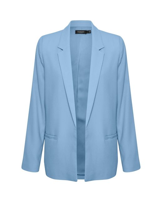 Soaked In Luxury Blue Shirley Long Sleeve Blazer