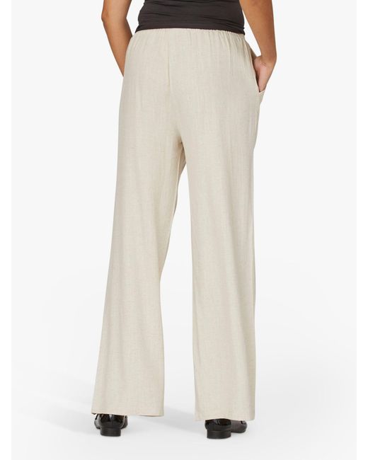 Sisters Point White Ella Loose Fitted Trousers