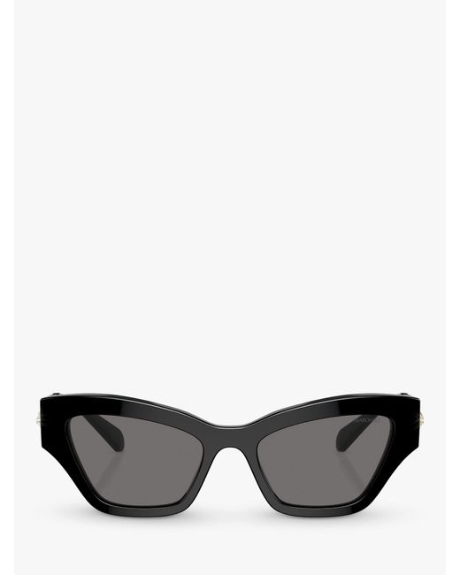 Swarovski Gray Sk6021 Polarised Cat Eye Sunglasses