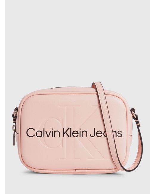 Calvin Klein Pink Scuplted Camera Cross Body Bag