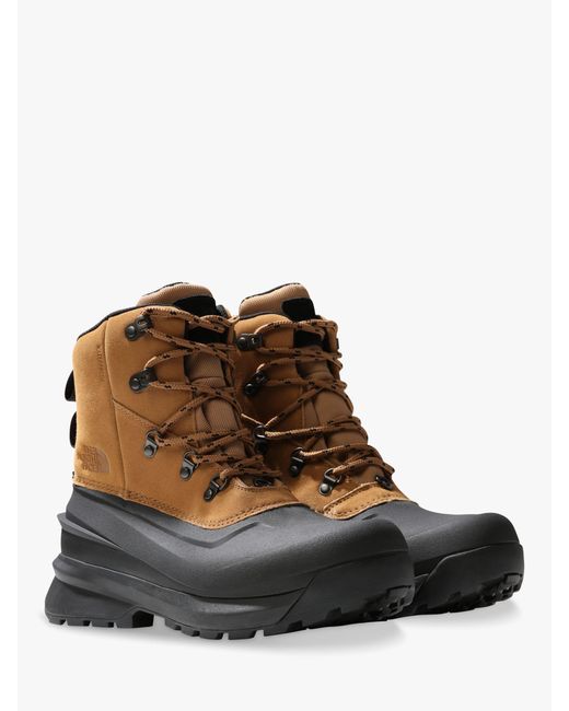 The North Face Brown Chilkat V Waterproof Hiking Boots for men