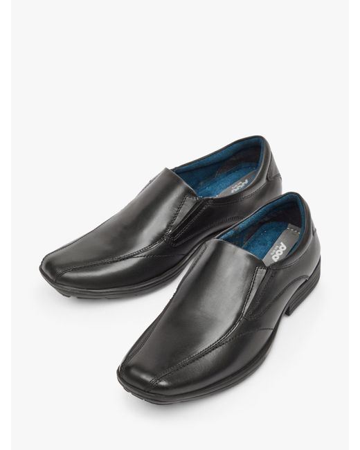 Pod Gray Dundee Leather Loafers for men