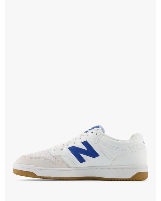 New Balance White 480 Leather Trainers