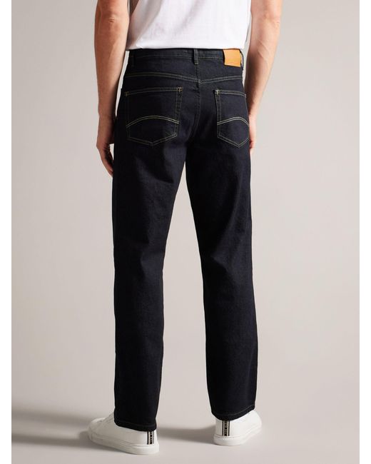 Ted Baker Black Joeyy Straight Fit Stretch Jeans for men