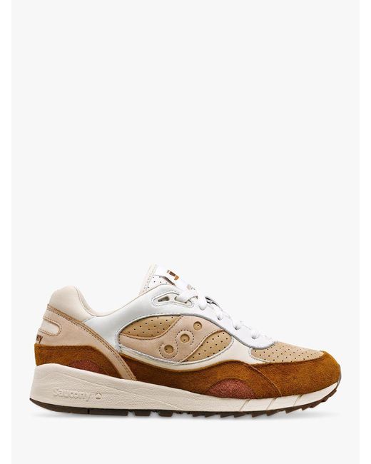 Saucony White Shadow 6000 Lace Up Trainers for men