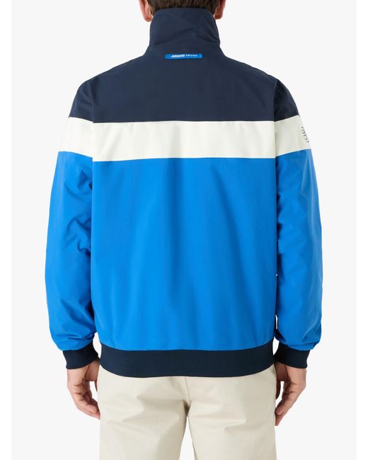 Musto Blue Polartec 64 Colour Block Full Zip Fleece for men
