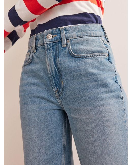 Boden Blue Mid-rise Tapered Jeans