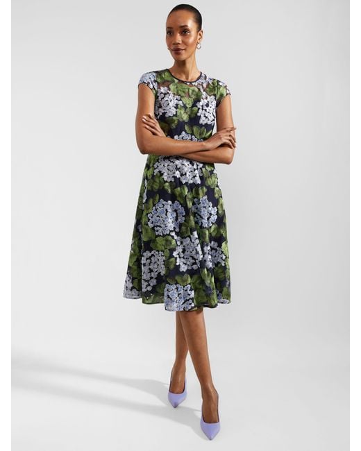 Hobbs Multicolor Tia Floral Embroidery Dress