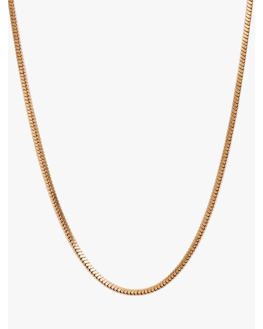 AllSaints White Snake Chain Necklace