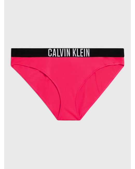 Calvin Klein Pink Logo Bikini Bottoms