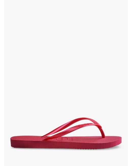 Havaianas Red Slim Flip Flops