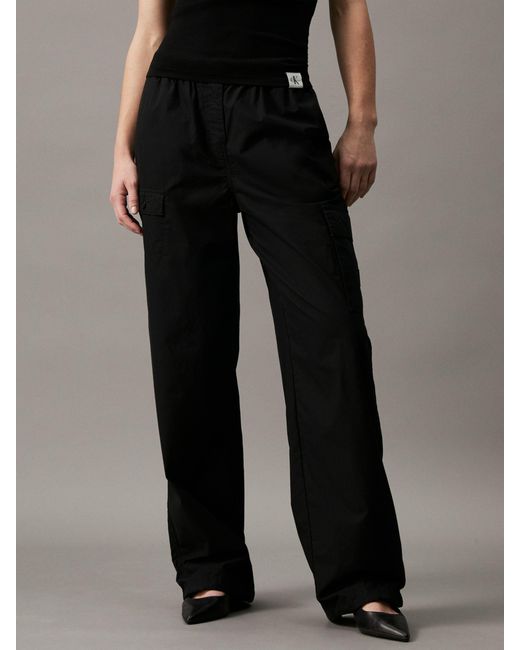 Calvin Klein Black Cargo Trousers