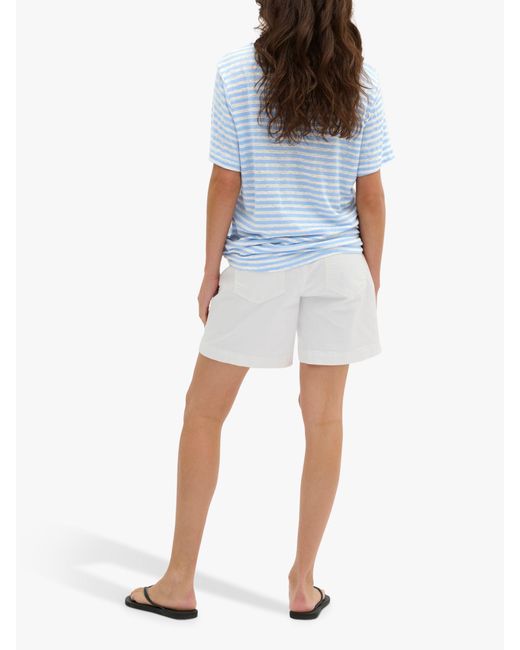 My Essential Wardrobe Blue Lisa Striped Short Sleeve T-shirt