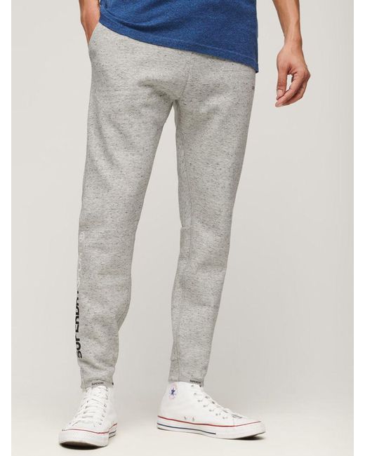Superdry Blue Sport Tech Logo Tapered Joggers for men