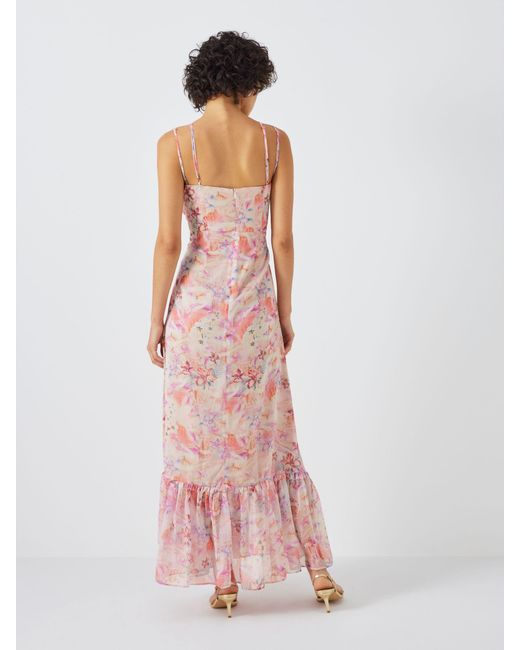Elliatt Pink Je Taime Floral Print Maxi Dress